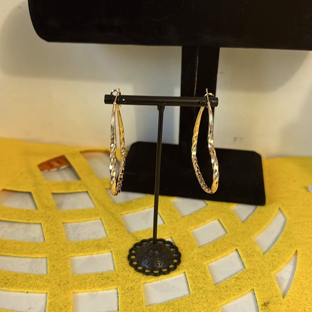 Aretes 18 k gold plated